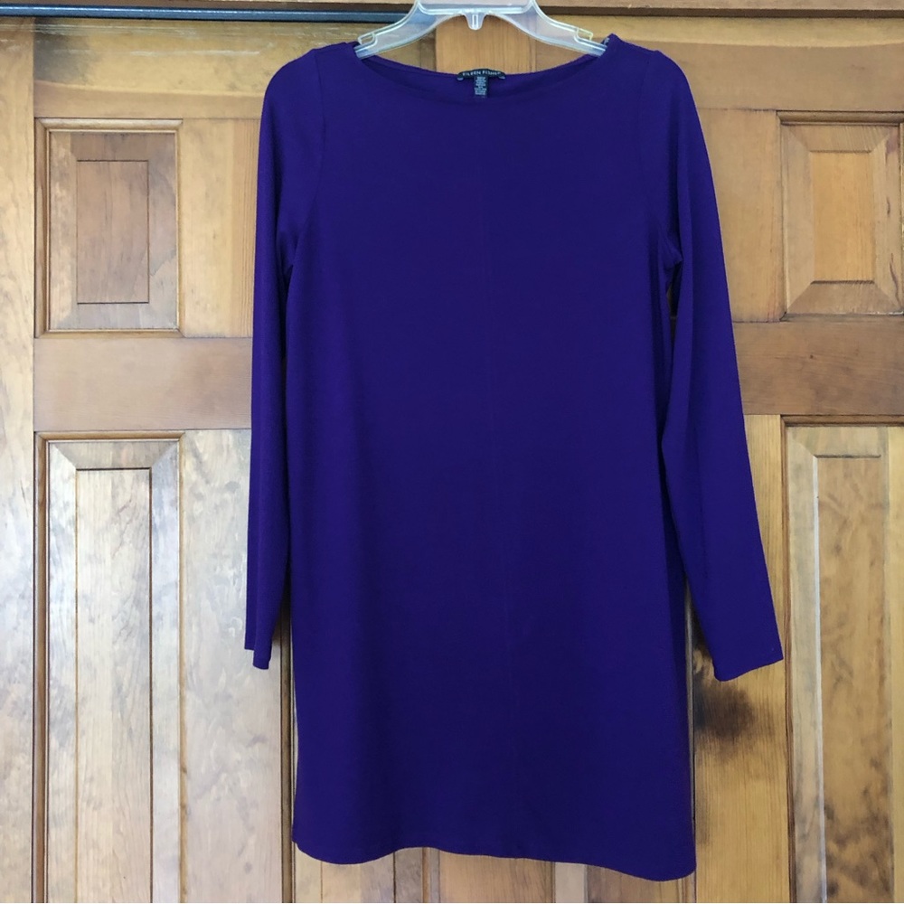 Eileen Fisher Ultraviolet Purple Viscose Tunic Dress XS